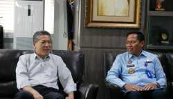 Plh Kakanwil Kemenkumham Aceh Rakhmat Renaldy melakukan audiensi dengan Rektor Universitas Syiah Kuala Prof Marwan