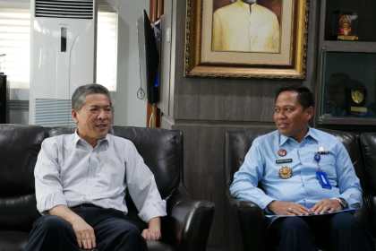 Plh Kakanwil Kemenkumham Aceh Rakhmat Renaldy melakukan audiensi dengan Rektor Universitas Syiah Kuala Prof Marwan