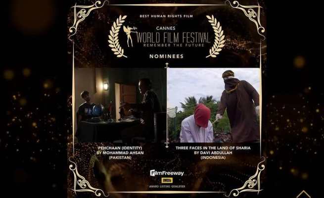 Film dokumenter berjudul “Three Faces in The Land of Sharia” kembali masuk dalam nominasi Cannes World Film Festival edisi Januari 2023