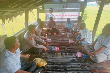 Kegiatan Jum'at Curhat Polsek Delima di Gampong Ceurih Blang Mee, Kecamatan Delima, Pidie, Jum'at (3/3)