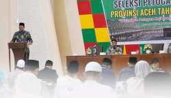63 peserta ikuti seleksi CAT Tim Pemandu Haji Daerah Aceh 1444 Hijriah di Aula Arafah UPT Asrama Haji Aceh, Sabtu (4/3)