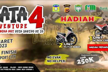 Meriahkan HUT Kota Jantho, Pemkab Aceh Besar Gelar Trail Adventure RATA-4