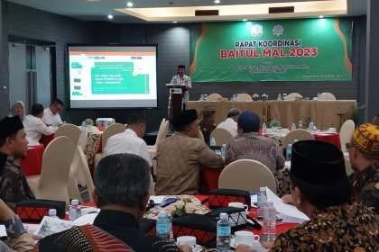 Rapat Koordinansi Baitul Mal se-Aceh di Hotel Kyriad Muraya Banda Aceh, Rabu (8/3)