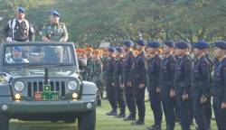 Irdam IM Kolonel Niko Fahrizal memimpin upacara gelar pasukan Operasi Penegakan dan Penertiban dan Operasi Yustisi Polisi Militer Tahun 2023, Rabu (8/3)