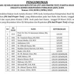 Komisi I DPRA, Kamis (9/3) mengumumkan 7 nama yang lulus menjadi anggota panitia seleksi (Pansel) calon Anggota KIP Aceh periode 2023-2028