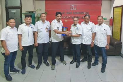 Ketua Umum BPP AKA Mustafa Umar ST melakukan audiensi dan silaturahmi dengan Balai Jasa Konstruksi Wilayah I Banda Aceh pada Senin (13/3)