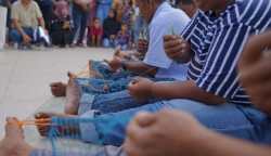Tujuh peserta ikut merajut jaring atau dikenal cop pukat racing. Lomba ini merupakan salah satu rangkaian Sabang Marine Festival (SMF) 2023, yang digelar di Tugu Merah Putih, Sabang, Sabtu sore (18/3)