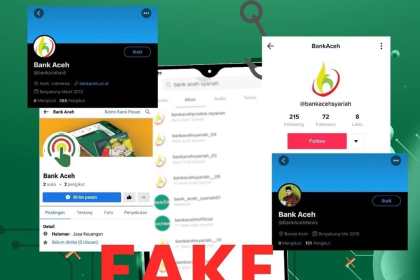 Bank Aceh Syariah meminta kepada seluruh nasabah untuk waspada terhadap penipuan yang marak menggunakan media sosial mengatasnamakan Bank Aceh