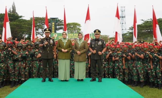 Pangdam IM resmi melantik 250 Prajurit Tamtama TNI AD Gelombang II TA 2022, Jum'at sore (14/4)