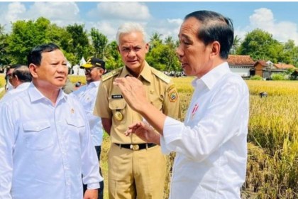 Presiden Jokowi menyinggung nama Prabowo Subianto salah satu tokoh yang cocok jadi cawapres mendampingi Ganjar Pranowo. Biro Pers Sekretariat Presiden