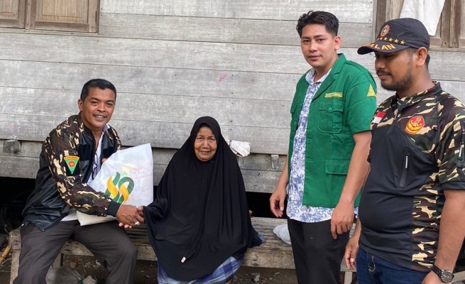 Memperingati Hari Harlah ke-89, PW GP Ansor Aceh melakukan bakti sosial berupa pembagian sembako kepada anak yatim piatu, fakir miskin dan warga kurang mampu