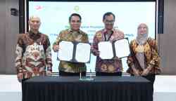 Penandatanganan kerja sama antara BSI dengan Pupuk Iskandar Muda terkait pengelolaan penerimaan pembayaran digital Pupuk Iskandar Muda