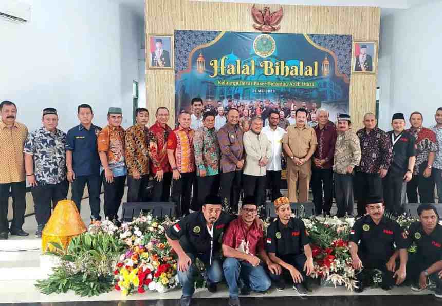 Pasee Serantau Aceh Utara (PSAU) melaksanakan halal bihalal di Mako YonZipur 11/D Matraman, Jakarta, Ahad (28/5)