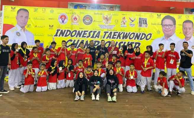 Tim Dojang Taekwondo Setda Aceh raih juara di ajang Indonesia Taekwondo Championship 2023
