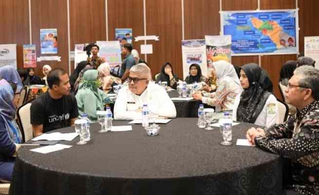 Sekda Aceh Bustami Hamzah menghadiri pembukaan kegiatan Koordinasi Learning Event Praktik Baik Perlindungan Anak tahun 2022-2023 di Hotel Ayani Banda Aceh, Rabu (7/6)