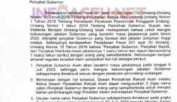 Surat Mendagri Tito Karnavian kepada Ketua DPRA yang perihal usulan nama calon Penjabat Gubernur Aceh