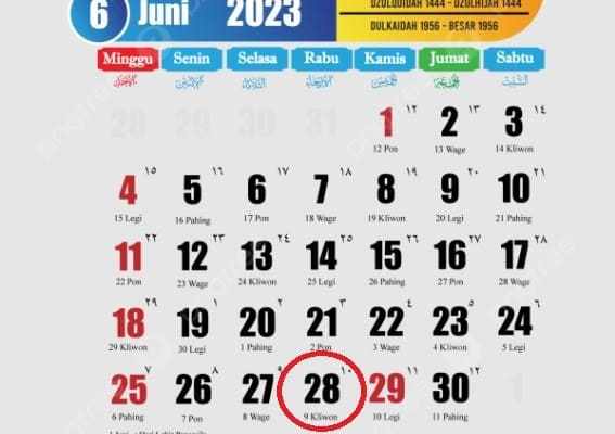 Pemerintah masih mempertimbangkan usulan Muhammadiyah libur Hari Raya Idul Adha dua hari pada 28-29 Juni 2023