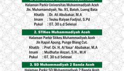 Lokasi pelaksanaan shalat Idul Adha 1444 Hijriah warga Muhammadiyah di Banda Aceh, Rabu (28/6)