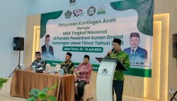 Pelepasan kafilah Provinsi Aceh yang terdiri atas 48 orang menuju ke MQK ke-7 Tingkat Nasional di Provinsi Jawa Timur