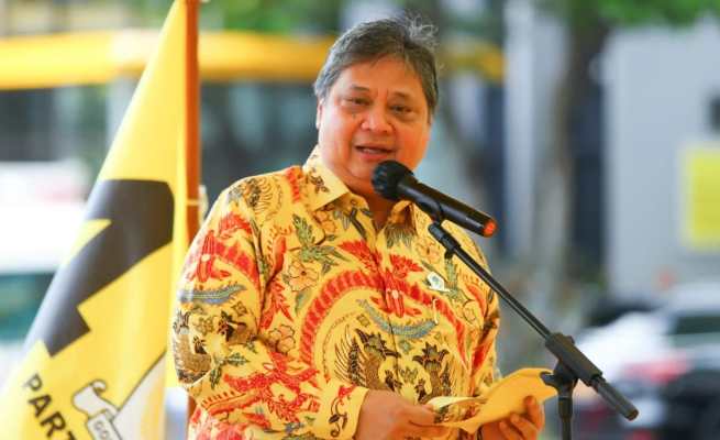 Ketua Umum DPP Partai Golkar Airlangga Hartarto buka suara usai isu akan dikudeta lewat Munaslub