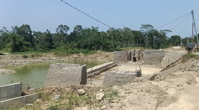 Pembangunan Bendung Daerah Irigasi (D I) Krueng Pase Aceh Utara yang mangkrak