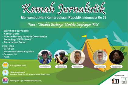 IJTI Korda Lhokseumawe Raya bekerja sama dengan FJL Aceh akan menyelenggarakan camping kemerdekaan untuk mahasiswa dan jurnalis di Gunung Salak, Kecamatan Nisam Antara, Aceh Utara pada 5-6 Agustus 2023