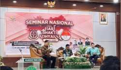 Kejati Aceh menggelar seminar nasional dalam memperingati Hari Bhakti Adhyaksa (HBA) ke-63 bertema "Optimalisasi Kewenangan Kejaksaan dalam Penanganan Tindak Pidana yang Merugikan Perekonomian Negara" di Aula Serbaguna Kejati Aceh, Jum'at pagi (14/7)