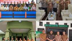 Pj Wali Kota Banda AcehbAmiruddin sowan keliling menemui Forum Koordinasi Pimpinan Daerah (Forkopimda) yakni DPRK, Kapolresta, Kejari dan Dandim, Selasa (18/7)