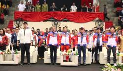 Menpora Dito Ariotedjo saat menutup PORNAS XVI KORPRI 2023 di Semarang, Jawa Tengah, Jum'at (21/7)