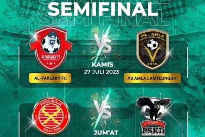 Empat tim terbaik melaju ke semifinal Bank Aceh Action Cup 2023