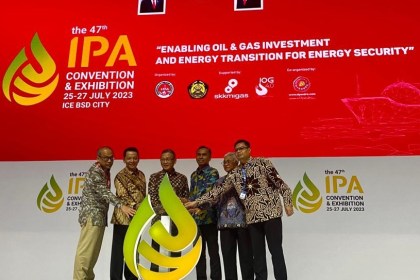 Menteri ESDM Arifin Tasrif, Pj Gubernur Aceh Achmad Marzuki dan Kepala BPMA Teuku Mohamad Faisal menghadiri pembukaan kegiatan The 47th IPA Convention & Exhibition (Convex) 2023 di Indonesia Convention Exhibition (ICE) BSD City, Tangerang Selatan, Selasa (25/7)