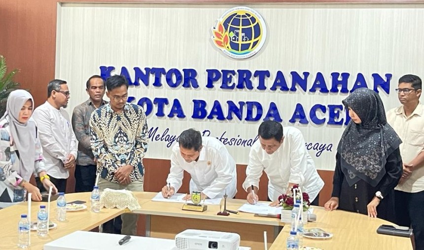 Dinas PUPR Kota Banda Aceh melakukan penandatanganan MoU dengan BPN Kota Banda Aceh terkait kegiatan pemanfaatan ruang dan status kepemilikan lahan | INFOACEH.net Dinas PUPR Kota Banda Aceh melakukan penandatanganan MoU dengan BPN Kota Banda Aceh terkait kegiatan pemanfaatan ruang dan status kepemilikan lahan