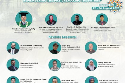Pascasarjana UIN Ar-Raniry akan menyelenggarakan konferensi internasional mengusung tema 'Islamic History and Heritage: Remembering the Past, Remaking The Future' pada 23-24 Agustus 2023