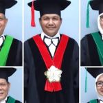 Universitas Syiah Kuala mengukuhkan lima profesor baru yang merupakan para pakar dari berbagai bidang keilmuan di Gedung AAC Dayan Dawood, Senin (14/8)