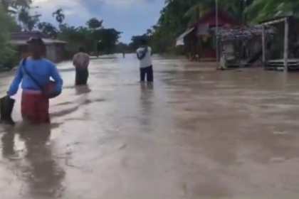Sebanyak 21 gampong dari 8 kecamatan yang ada di Kabupaten Aceh Utara terendam banjir, Selasa (5/9)