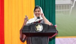 Wakil Ketua MPR RI Dr Lestari Moerdijat pada Sosialisasi 4 Pilar MPR RI bertema 'Sejarah dan Peran Aceh dalam Pembentukan NKRI' di hadapan Civitas Akademika USK Banda Aceh di Gedung AAC Dayan Dawood, Darussalam, Rabu (6/9)