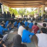 Mahasiswa yang tergabung dari Kesatuan Rakyat Aceh (KRA) kembali menggelar aksi unjuk rasa cabut izin tambang PT BMU di Kantor Gubernur Aceh, Rabu (13/9)