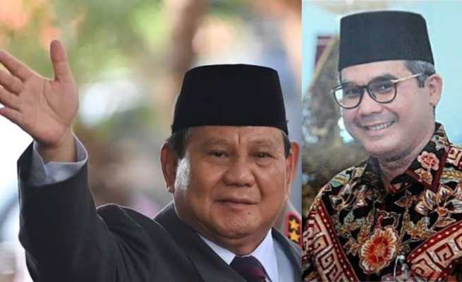 Menhan Prabowo Subianto dan Wakil Menteri Pertanian Harvick Hasnul Qolbi