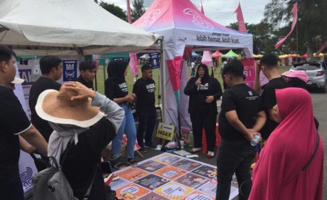 Masyarakat Anti Fitnah Indonesia (Mafindo) Wilayah Aceh melaksanakan kegiatan pre-bunking pencegahan hoaks, di Stadion Harapan Bangsa Lhong Raya Banda Aceh, Ahad (24/9)