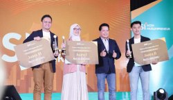 Direktur Utama BSI Hery Gunardi pada Awarding Talenta Wirausaha BSI dan BSI Aceh Muslimpreneur