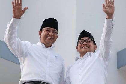 Bakal calon presiden Anies Baswedan (kiri) dan bakal calon wakil presiden Muhaimin Iskandar (kanan) batal berkunjung ke Aceh pada 15-16 Oktober 2023