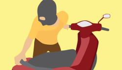 Ilustrasi pencurian sepeda motor