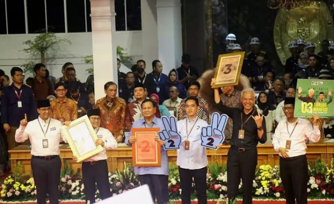 Penetapan nomor urut capres-cawapres di KPU RI (Foto: Dok. Istimewa/KPU)