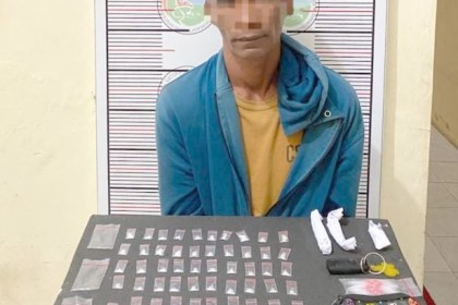 Tim Opsnal Satreskoba Polres Lhokseumawe menciduk NA (48), seorang nelayan di Dusun Besi Tua, Desa Hagu Teungoh, Kecamatan Banda Sakti, Kota Lhokseumawe, Senin (20/11) sekitar pukul 22.00 WIB