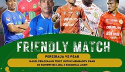 Klub Liga 3 PSAB Aceh Besar tantang Persiraja Banda Aceh di Stadion Harapan Bangsa Lhong Raya, Rabu malam (13/12)