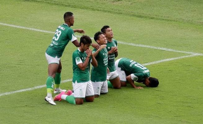 PSMS Medan lolos ke 12 Besar Liga 2, setelah bermain imbang 2-2 melawan Sriwijaya FC
