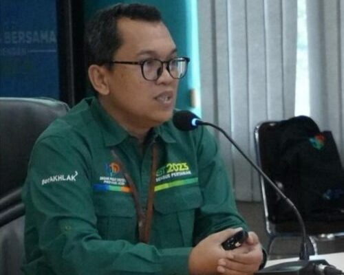 Kepala BPS Provinsi Aceh Ahmadriswan Nasution menyampaikan Hasil Sensus Pertanian Tahap Pertama Tahun 2023 Provinsi Aceh, Senin (4/12)