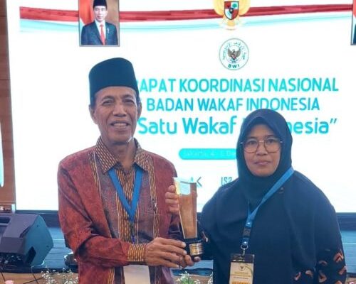 Badan Wakaf Indonesia (BWI) Provinsi Aceh meraih terbaik pertama provinsi dengan Kinerja Perwakafan Terbaik dalam Indeks Wakaf Nasional Award 2023