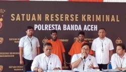 Satreskrim Polresta Banda Aceh, Rabu (27/12/2023) menetapkan dua tersangka baru penyelundupan imigran Rohingya yaitu nahkoda dan teknisi kapal