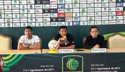 Pelatih Persiraja Banda Aceh Achmad Zulkifli, Jum'at (5/1) memberikan keterangan pada konferensi pers jelang laga perdana Babak 12 Besar melawan PSMS Medan